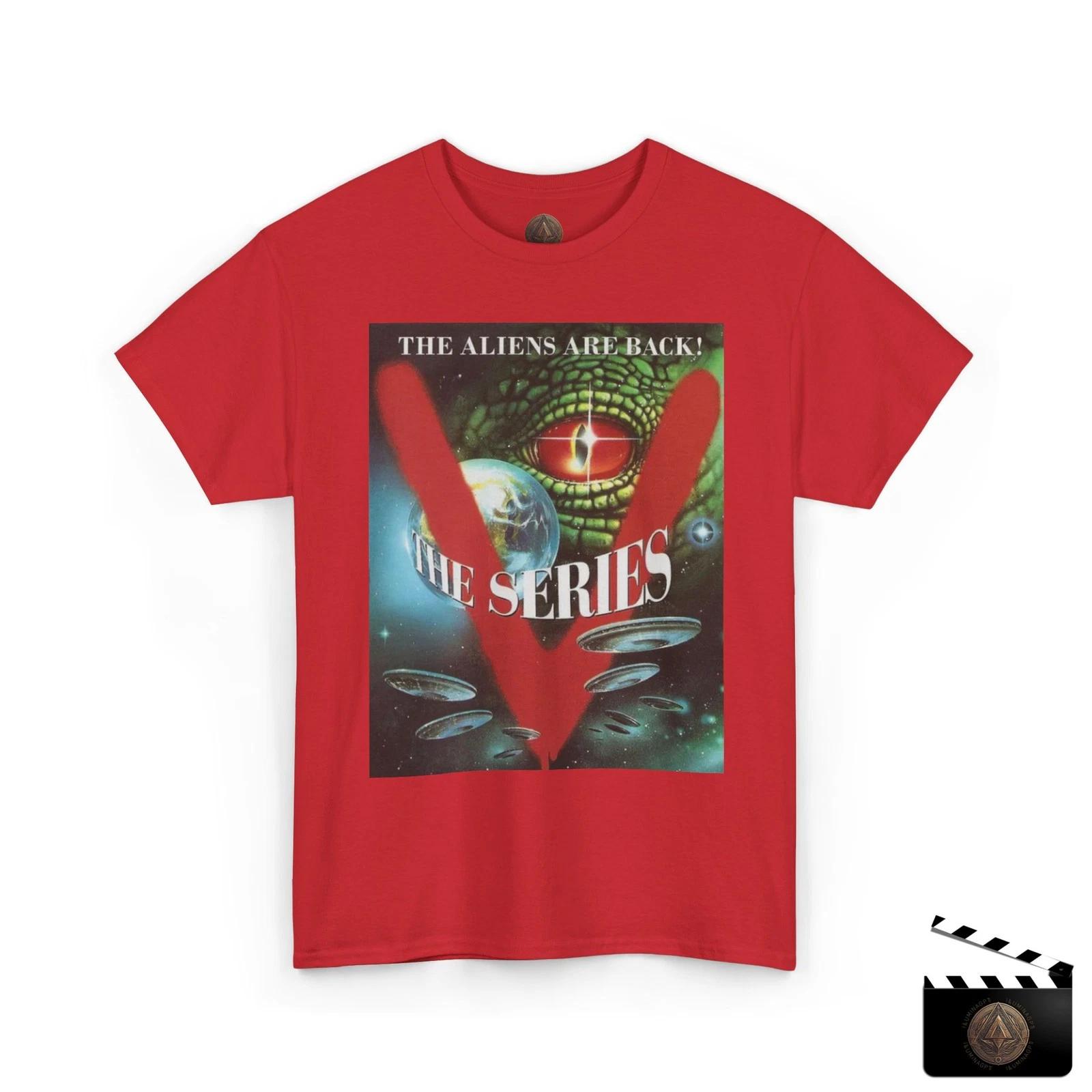 V The Series T shirt, The Aliens Are Back Tee, Retro 80s Sci-Fi UFO Shirt L
V The Series T shirt, The Aliens Are Back Tee, Retro 80s Sci-Fi UFO Shirt L