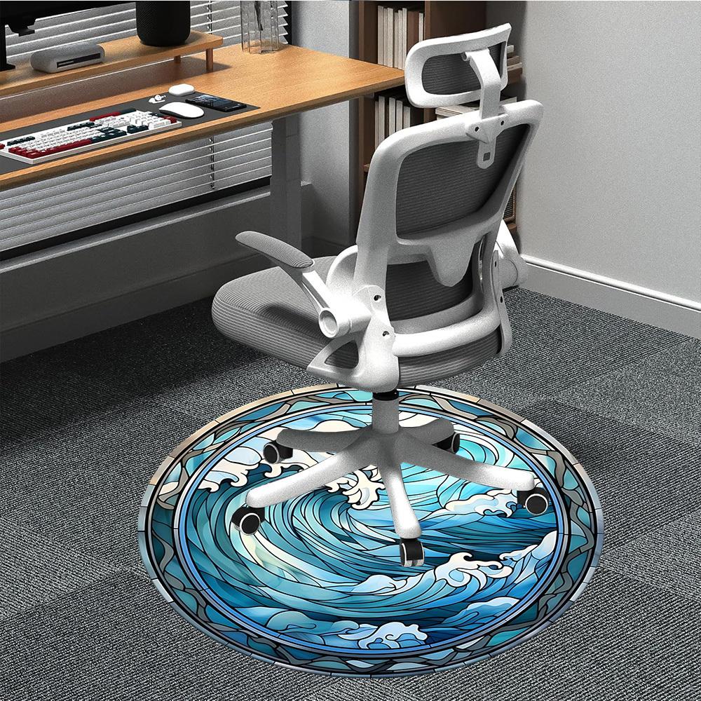 1pc Ocean Wave Stained Glass Chair Carpet for Office Non-Slip, Machine Washable Rug for Office, Room - Holiday Decor, Machine Made yy251016061 80cm by 80cm
1pc Ocean Wave Stained Glass Chair Carpet for Office Non-Slip, Machine Washable Rug for Office, Room - Holiday Decor, Machine Made yy251016061 80cm by 80cm