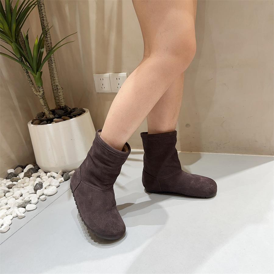 Johnature Cowhide Frosted Cotton Boots Genuine Leather Plush Warm Women s Mid-calf Boots 37 кавовий
Johnature Cowhide Frosted Cotton Boots Genuine Leather Plush Warm Women s Mid-calf Boots 37 кавовий