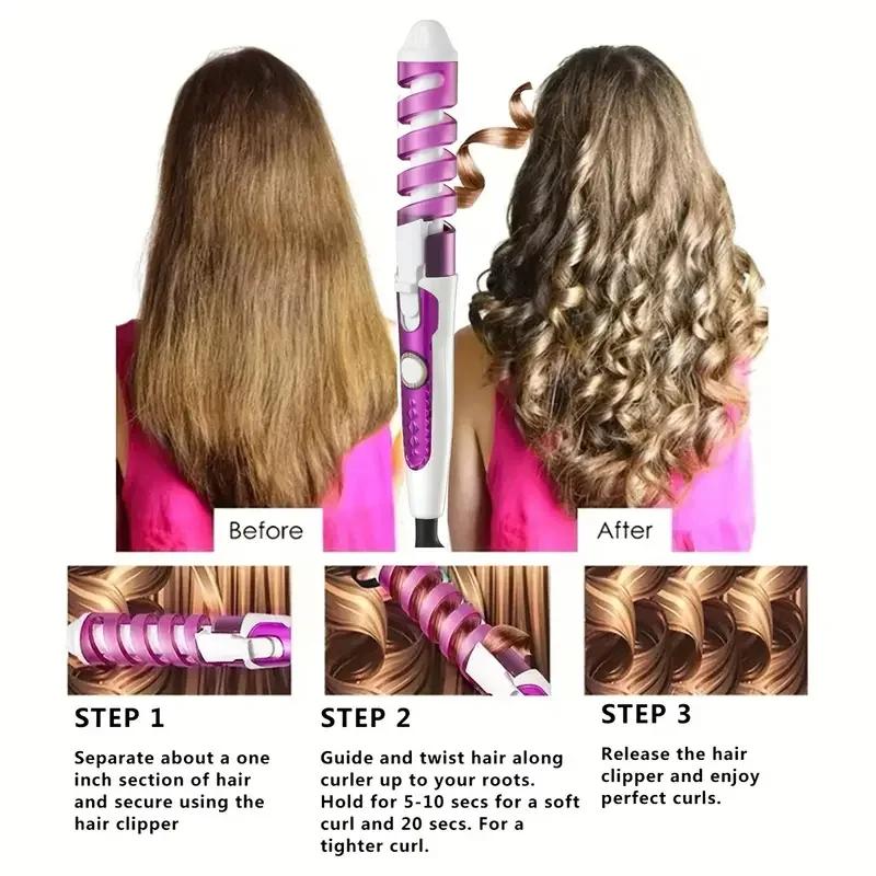 Automatic Spiral Hair Curler Colorful Curls Products Unifunctional Curling Irons for Hair Domestic Hair Styling Appliances us
Automatic Spiral Hair Curler Colorful Curls Products Unifunctional Curling Irons for Hair Domestic Hair Styling Appliances us
