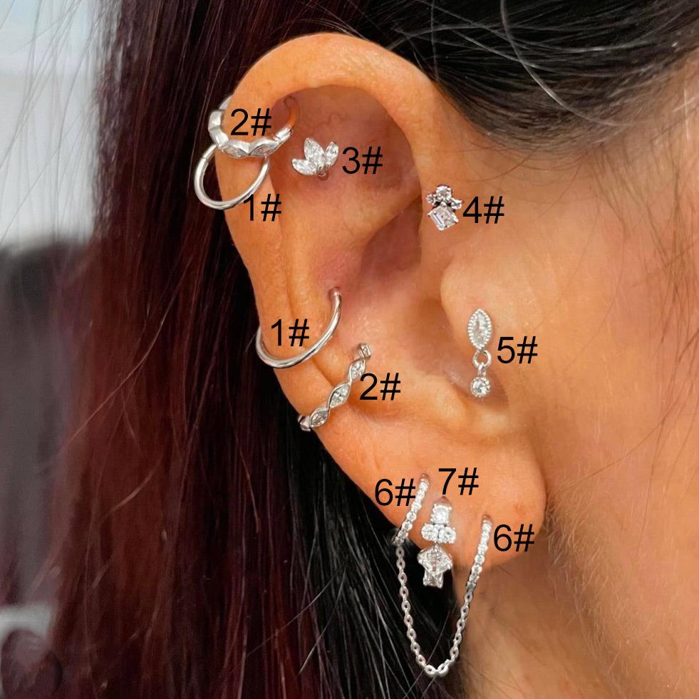Daith Helix Flat Piercing Stud Earrings for Women Stainless Steel Screw Earing Cartilage Tragus Conch Ear Lobe Fashion Zircon 1-(2PCS)
Daith Helix Flat Piercing Stud Earrings for Women Stainless Steel Screw Earing Cartilage Tragus Conch Ear Lobe Fashion Zircon 1-(2PCS)