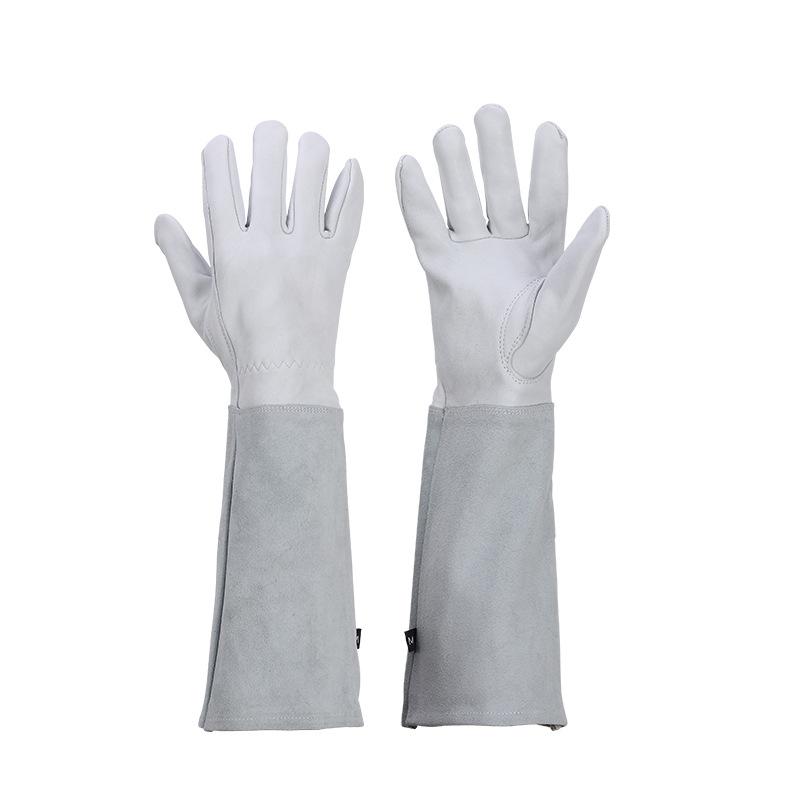 1pair Sheepskin Gardening Gloves Long Sleeve Work Gloves Puncture Resistant Rose Pruning Thicken Wear-resistant Floral Gauntlet S 41x11CM
1pair Sheepskin Gardening Gloves Long Sleeve Work Gloves Puncture Resistant Rose Pruning Thicken Wear-resistant Floral Gauntlet S 41x11CM