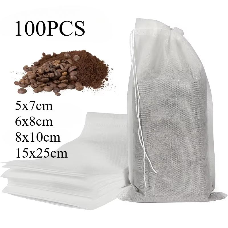 100pcs Non-woven Cold Brew Bag Portable Pull-string Disposable Coffee Filter Bag Fine Mesh Brewed Iced Coffee Tea Herbal Spices
100pcs Non-woven Cold Brew Bag Portable Pull-string Disposable Coffee Filter Bag Fine Mesh Brewed Iced Coffee Tea Herbal Spices