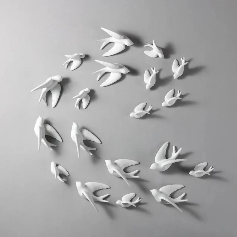 Ceramic Swallows Sparrow 3D Simple Ceramic Birds Murals Wall Hanging Decorations Crafts Home Ornaments Home Wall Sculptures RE
Ceramic Swallows Sparrow 3D Simple Ceramic Birds Murals Wall Hanging Decorations Crafts Home Ornaments Home Wall Sculptures RE
