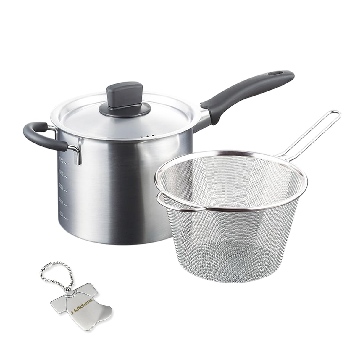18cm Saucepan with Pasta Made in Includes Original Tag J-kitchens Anti-Roll Lid, Pot, Gas/IH Compatible, Japan,
18cm Saucepan with Pasta Made in Includes Original Tag J-kitchens Anti-Roll Lid, Pot, Gas/IH Compatible, Japan,