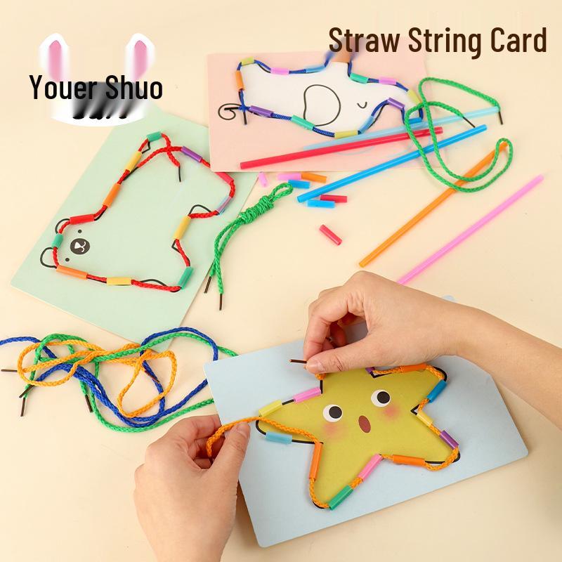 Montessori Toddler Straw Threading Craft Kit - Creative DIY Teaching Aid for Early Education and Play Standard
Montessori Toddler Straw Threading Craft Kit - Creative DIY Teaching Aid for Early Education and Play Standard