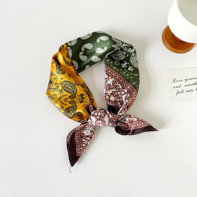 Satin Square Scarf 60C Small Silk Scarf Paisley Cashew Print Small Square Scarf Head Scarf Glossy Cashew Square Scarf 60*60
Satin Square Scarf 60C Small Silk Scarf Paisley Cashew Print Small Square Scarf Head Scarf Glossy Cashew Square Scarf 60*60
