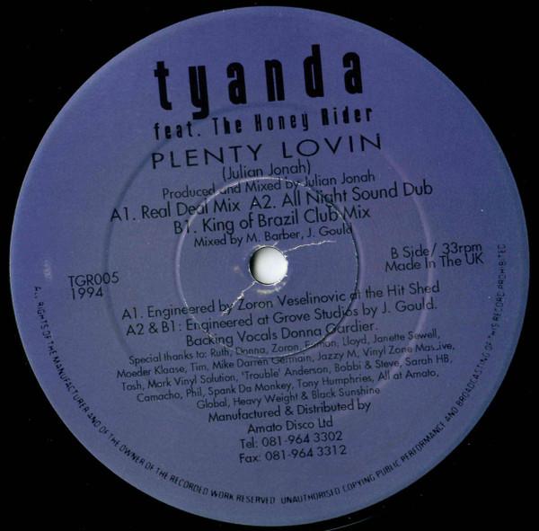 12inch Record TYANDA, THE HONEY RIDER - Plenty Lovin TGR005 GROVE 1994 UK Dance & Electronica Used
12inch Record TYANDA, THE HONEY RIDER - Plenty Lovin TGR005 GROVE 1994 UK Dance & Electronica Used