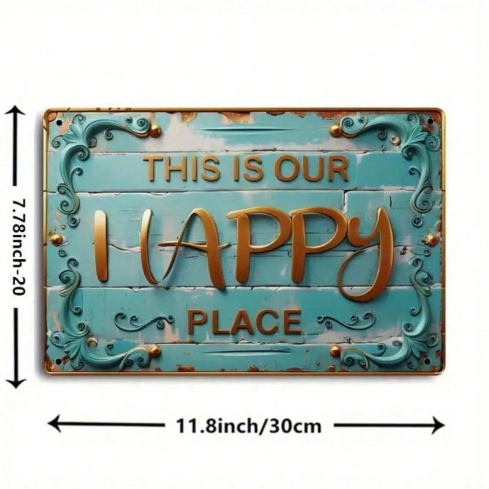 Vintage Metal Sign Wall Art Happy Place Home Kitchen Bar Cafe Decor 8x12 Inch TYA312202-20X30CM-0 різнокольоровий
Vintage Metal Sign Wall Art Happy Place Home Kitchen Bar Cafe Decor 8x12 Inch TYA312202-20X30CM-0 різнокольоровий
