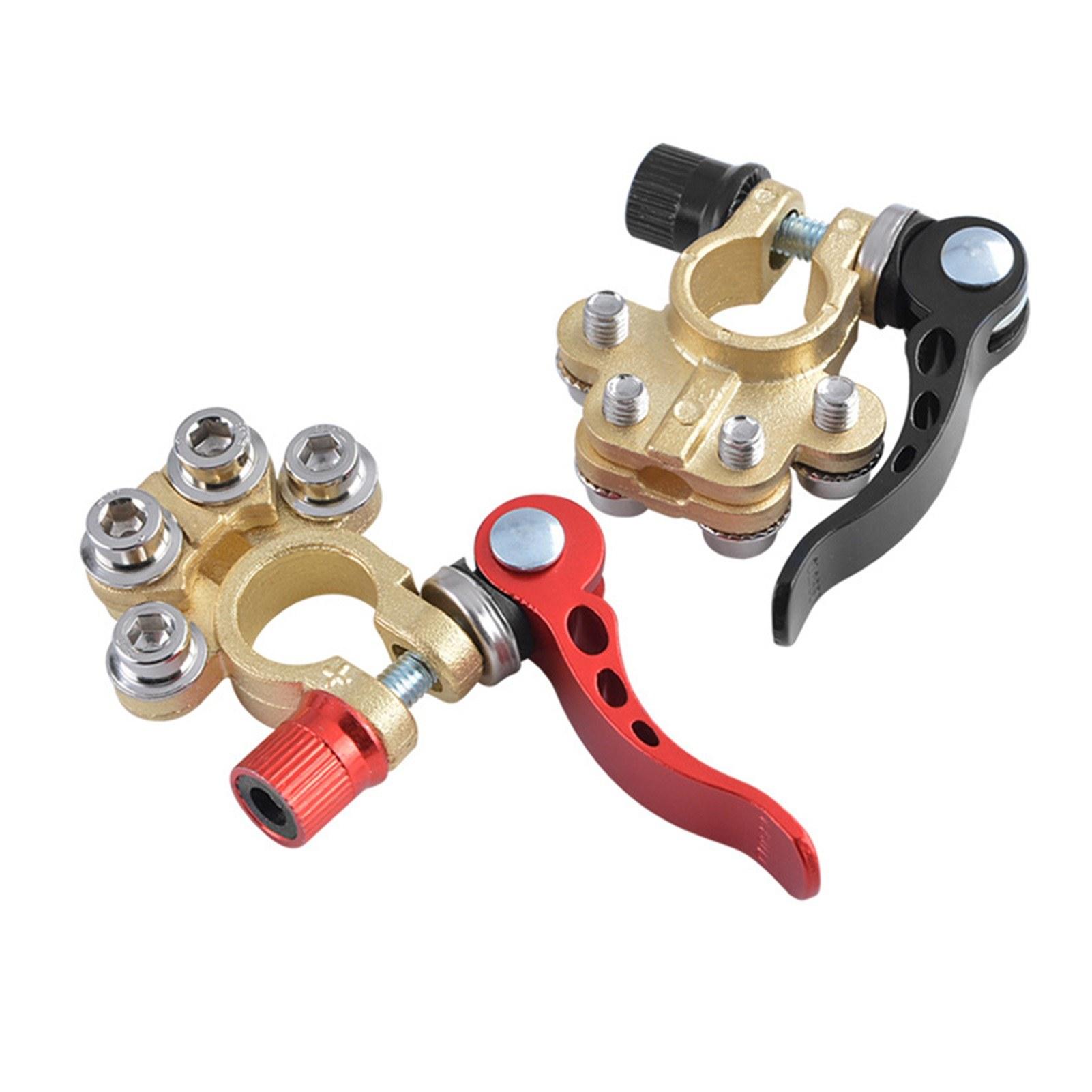 1 Pair Brass Material Automotive Car Top Post Battery Terminals Wire Cable Clamp Terminal Connectors Car Accessories Type A
1 Pair Brass Material Automotive Car Top Post Battery Terminals Wire Cable Clamp Terminal Connectors Car Accessories Type A