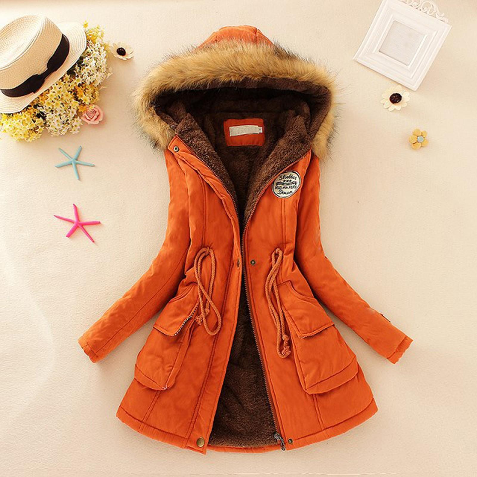 Winter Womens Warm Coat Hooded Jacket Slim Winter Outwear Coats XL помаранчевий
Winter Womens Warm Coat Hooded Jacket Slim Winter Outwear Coats XL помаранчевий