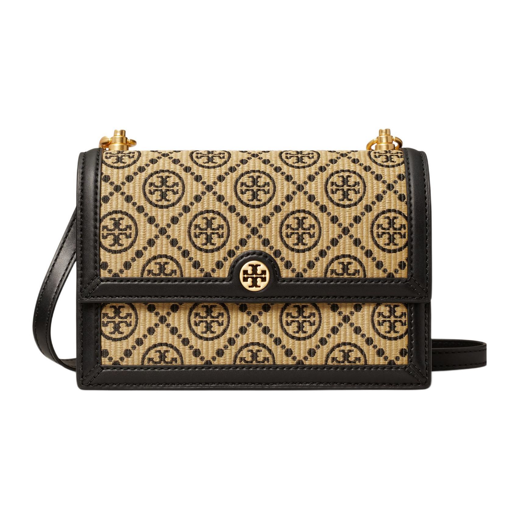 Tory Burch T Monogram All Over Print Woven Flap Leather Accordion Shoulder Crossbody Bag Small Women bags Black 135829-001 Basic Set (Bag+Dust Bag)
Tory Burch T Monogram All Over Print Woven Flap Leather Accordion Shoulder Crossbody Bag Small Women bags Black 135829-001 Basic Set (Bag+Dust Bag)
