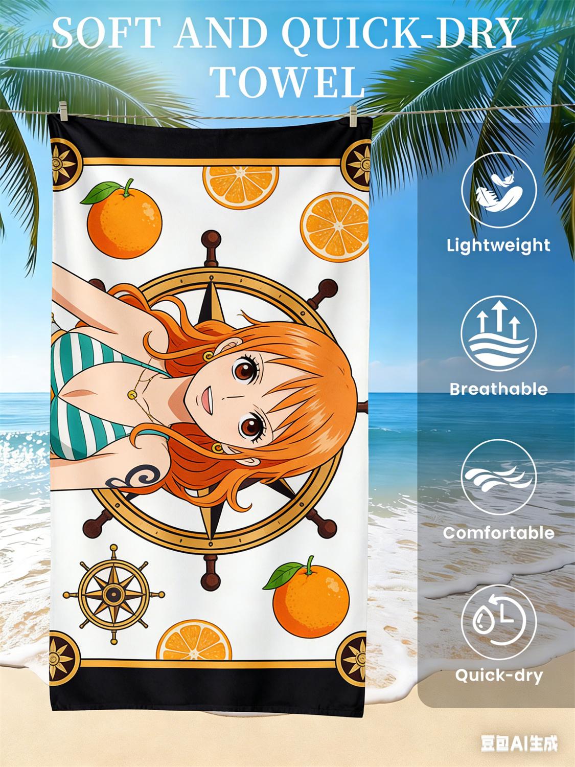 One Piece Обезьяна D. Пляжное полотенце с Луффи, Эксклюзивная лимитированная серия для фанатов аниме, Банное полотенце на пиратскую тематику для пляжа, бассейна и ванной комнаты W30*H60(CM)
One Piece Обезьяна D. Пляжное полотенце с Луффи, Эксклюзивная лимитированная серия для фанатов аниме, Банное полотенце на пиратскую тематику для пляжа, бассейна и ванной комнаты W30*H60(CM)