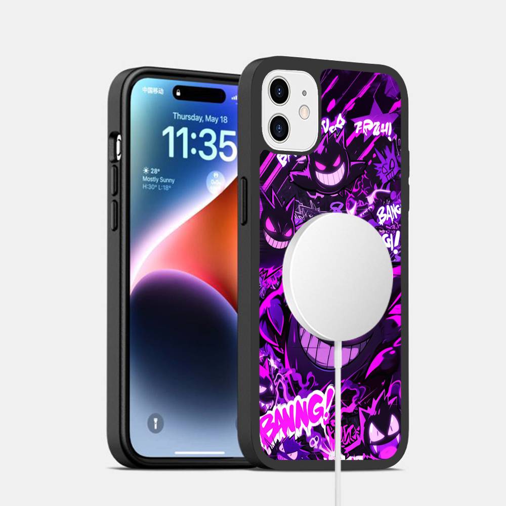 Classic P-pokemon G-gengarS Magnetic Wireless Phone Case For iPhone 17 16 15 14 13 12 11 Pro Max For Magsafe Cover iPhone 15 pro
Classic P-pokemon G-gengarS Magnetic Wireless Phone Case For iPhone 17 16 15 14 13 12 11 Pro Max For Magsafe Cover iPhone 15 pro