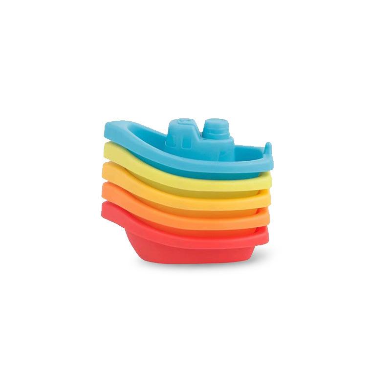 5Pcs Rainbow Color Folding Tower Baby Toys Stacking Boat Bath Early Education Intelligence Gift
5Pcs Rainbow Color Folding Tower Baby Toys Stacking Boat Bath Early Education Intelligence Gift