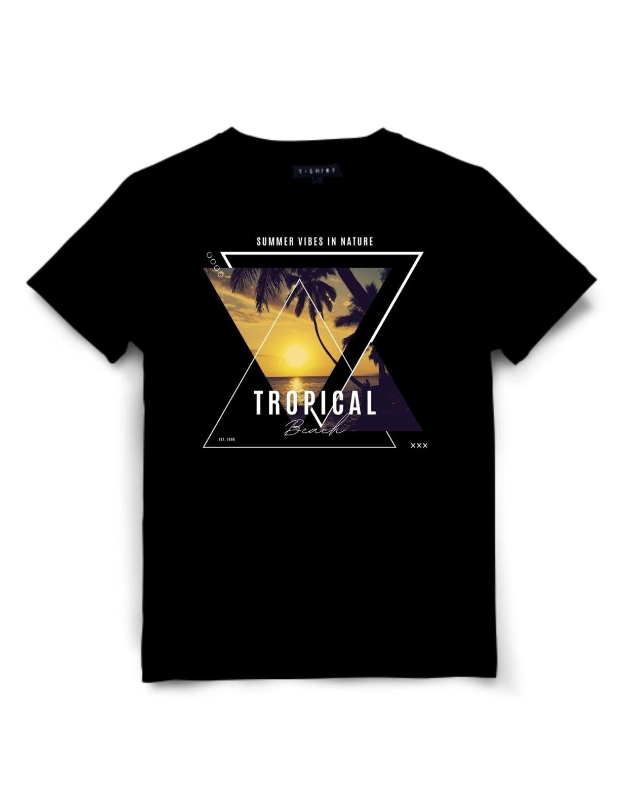 Tropical beach T-Shirt Design Unisex Jersey Short Sleeve Tee S
Tropical beach T-Shirt Design Unisex Jersey Short Sleeve Tee S