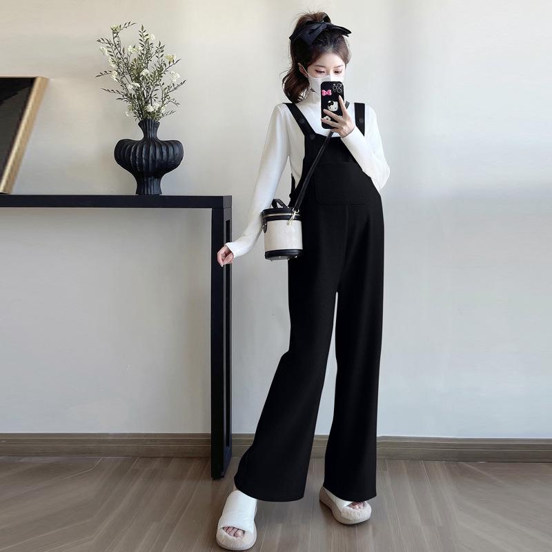 Fleece-Lined Maternity Overalls Set - Autumn/Winter Plus Size, Wide-Leg Pants L
Fleece-Lined Maternity Overalls Set - Autumn/Winter Plus Size, Wide-Leg Pants L