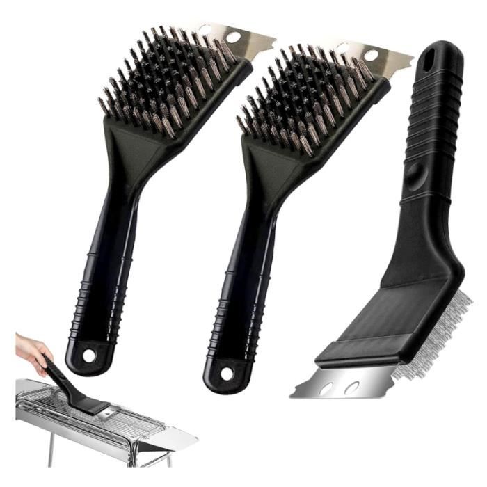 3 Pièces Brosse de Barbecue,Barbecue Brosse,BBQ Brosse Nettoyage,Brosse pour Gril,3 in 1 BBQ Brush,Outil de Nettoyage avec grattoir
3 Pièces Brosse de Barbecue,Barbecue Brosse,BBQ Brosse Nettoyage,Brosse pour Gril,3 in 1 BBQ Brush,Outil de Nettoyage avec grattoir