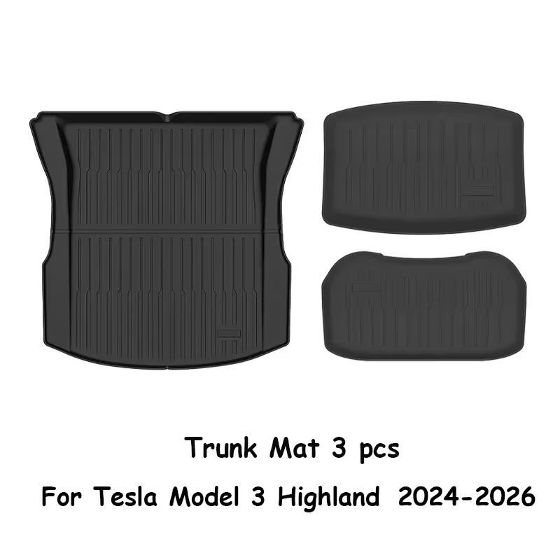 For Tesla New Model 3 Highland 2024-2026 TPE Floor Mats Durable Design Waterproof Luggage Mat Foot Pads Trunk Mats Accessories Left hand drive
For Tesla New Model 3 Highland 2024-2026 TPE Floor Mats Durable Design Waterproof Luggage Mat Foot Pads Trunk Mats Accessories Left hand drive