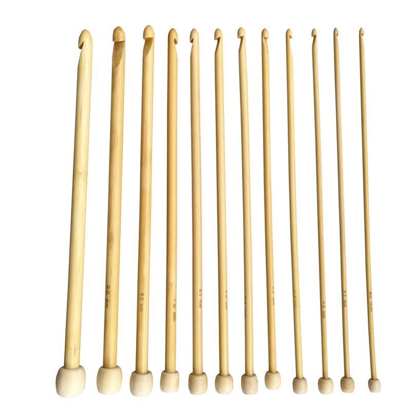 Bamboo hook knitting needle 12 hand tools crochet 25cmDIY hand knitting process
Bamboo hook knitting needle 12 hand tools crochet 25cmDIY hand knitting process