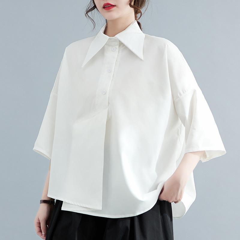 Women s Black Loose-Fit Irregular Top with Three-Quarter Sleeves Medium білий
Women s Black Loose-Fit Irregular Top with Three-Quarter Sleeves Medium білий