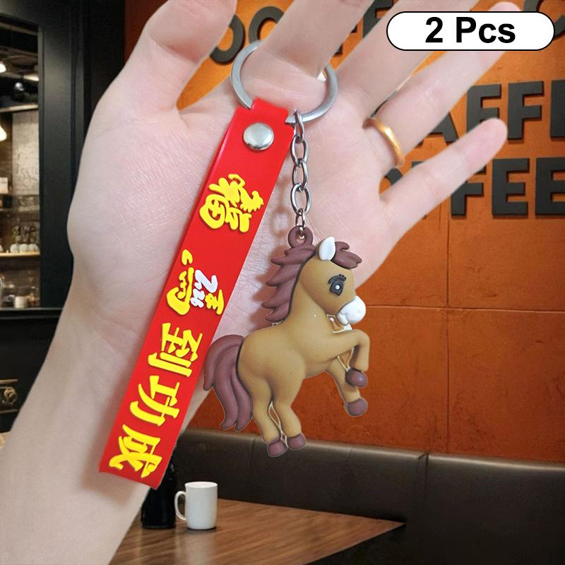 2/4Pcs Cute Horse Year Keychain Cartoon Lucky Pendant Bag Charm Creative Backpack Decoration Car Key Accessories Year Gift
2/4Pcs Cute Horse Year Keychain Cartoon Lucky Pendant Bag Charm Creative Backpack Decoration Car Key Accessories Year Gift