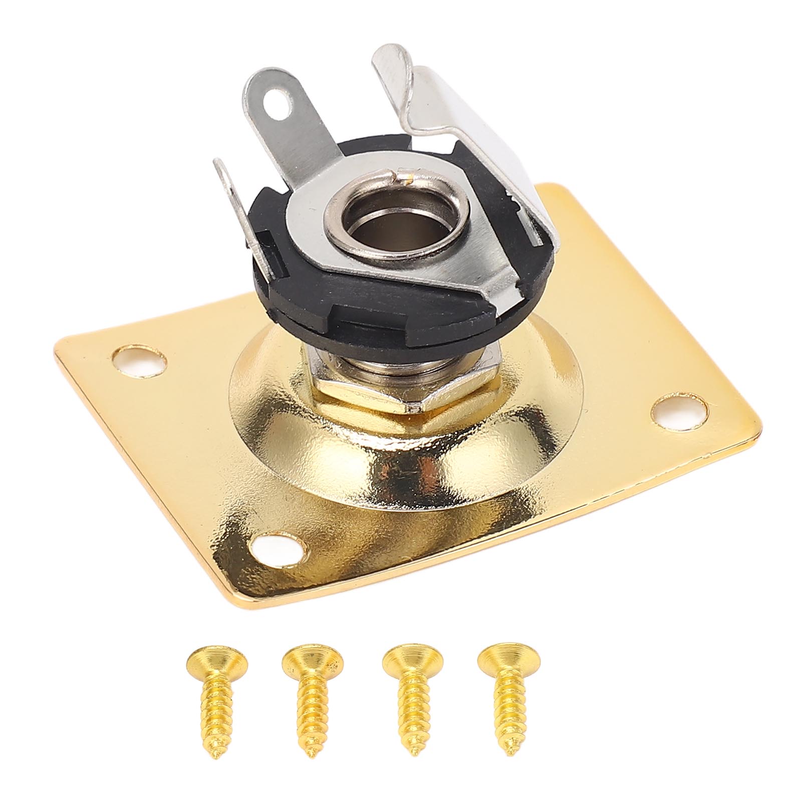 Guitar Output Jack Plate Square Shape Metal Compact Guitar Jack Socket Plate for Telecaster Gold золотий
Guitar Output Jack Plate Square Shape Metal Compact Guitar Jack Socket Plate for Telecaster Gold золотий