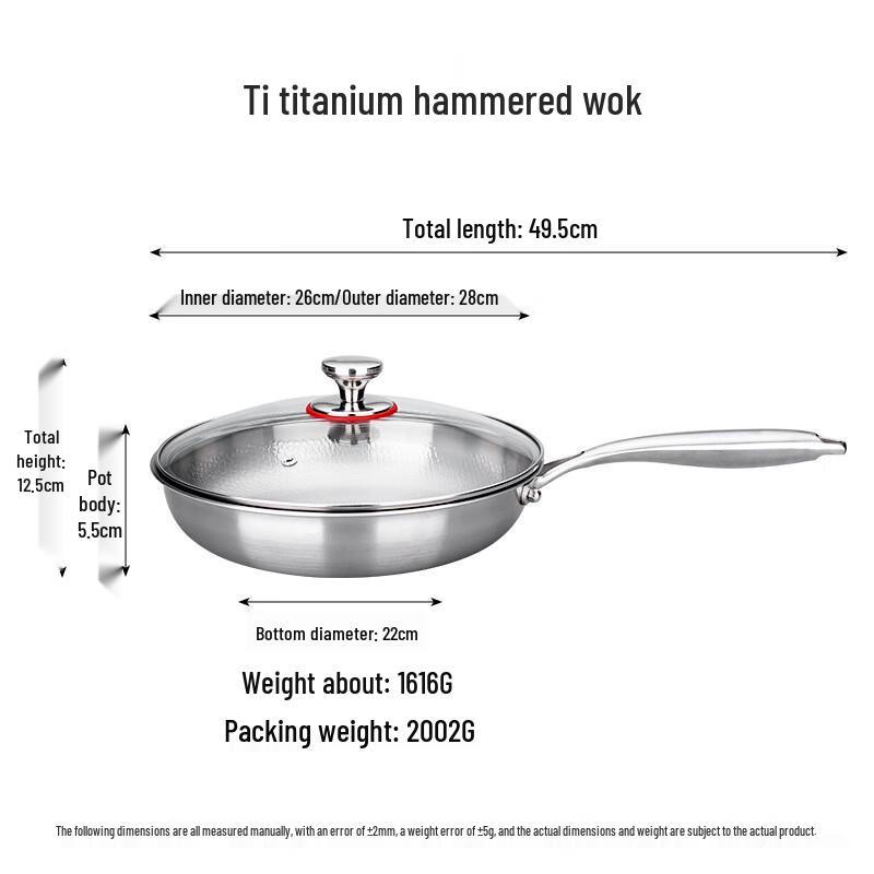 Wutuo Non-Stick Hammered Titanium Frying Pan
Wutuo Non-Stick Hammered Titanium Frying Pan