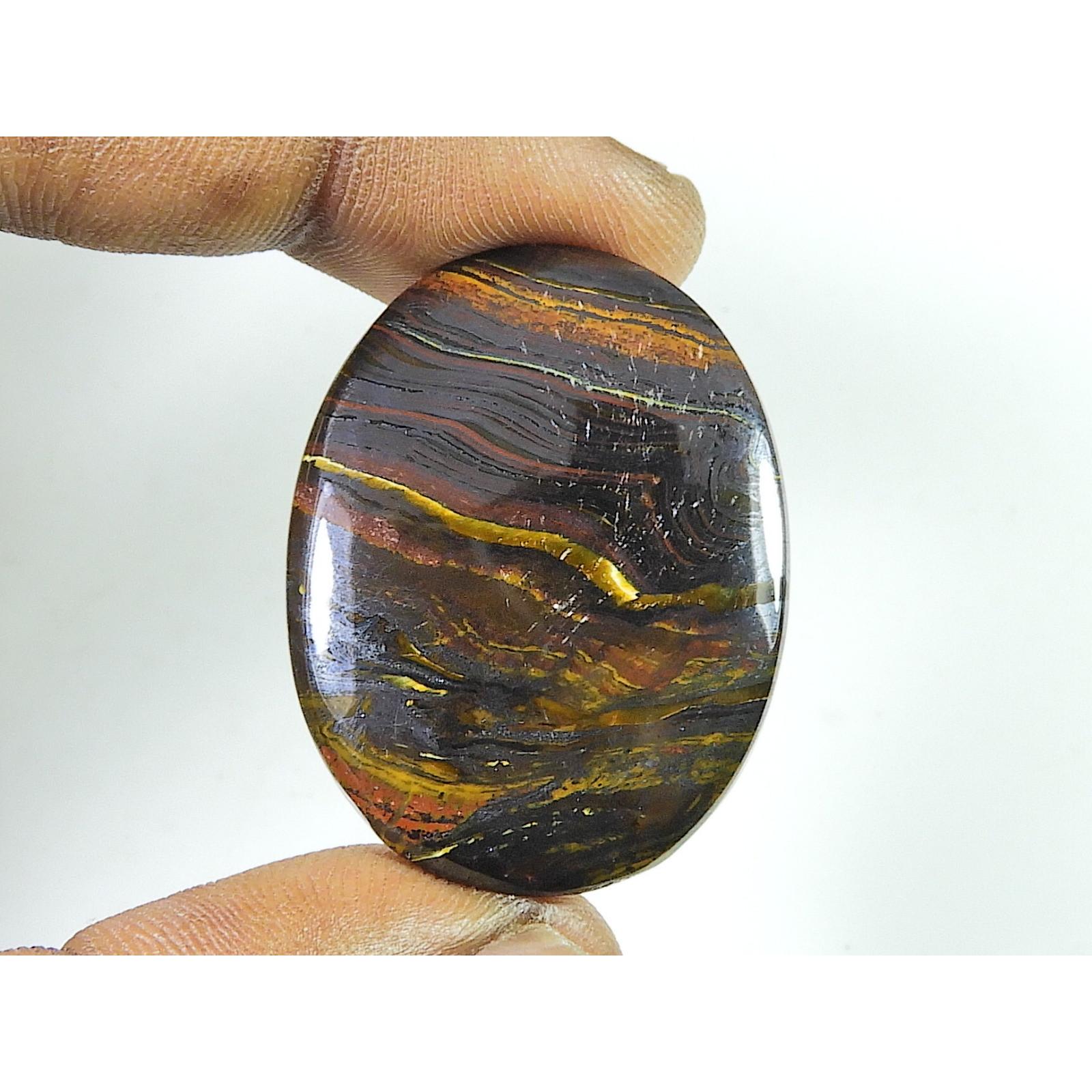 55Cts.Wild Bright Iron Tiger Oval Crytsal Cabochon Loose Gemstone 27X37X3MM SK-2834
55Cts.Wild Bright Iron Tiger Oval Crytsal Cabochon Loose Gemstone 27X37X3MM SK-2834