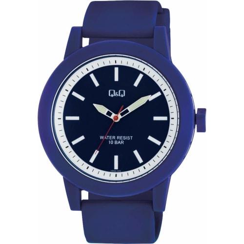 Citizen Q&Q Men s Analog Watch, Large Face, Waterproof, Urethane Strap, Blue Dial, VS56-005
Citizen Q&Q Men s Analog Watch, Large Face, Waterproof, Urethane Strap, Blue Dial, VS56-005