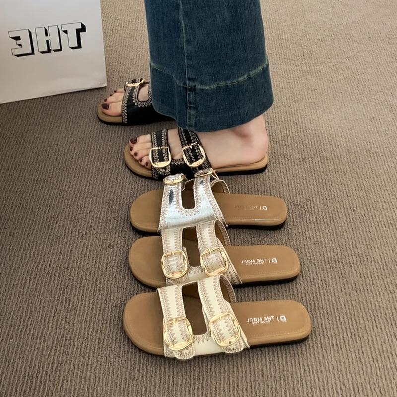 Soft-soled slippers women wear new seaside vacation pregnant women flat-bottomed one-word cool slippers in summer 40 шампанського
Soft-soled slippers women wear new seaside vacation pregnant women flat-bottomed one-word cool slippers in summer 40 шампанського