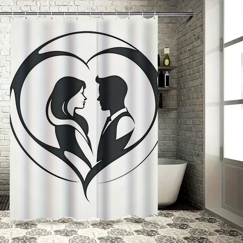 Romantic Couple Heart Waterproof Shower Curtain W60H190(CM)-1 Pcs
Romantic Couple Heart Waterproof Shower Curtain W60H190(CM)-1 Pcs