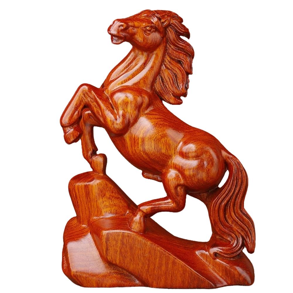 Rosewood Carved Horse Statue - Wealth Lucky Zodiac Horse Decor for Home/Office Desk, Chinese Feng Shui Craft Gift for Birthday
Rosewood Carved Horse Statue - Wealth Lucky Zodiac Horse Decor for Home/Office Desk, Chinese Feng Shui Craft Gift for Birthday