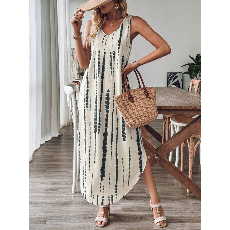 Summer Women Dress Casual Ladies Skirt Print Sleeveless Asymmetrical Female Dress White Gray XL
Summer Women Dress Casual Ladies Skirt Print Sleeveless Asymmetrical Female Dress White Gray XL