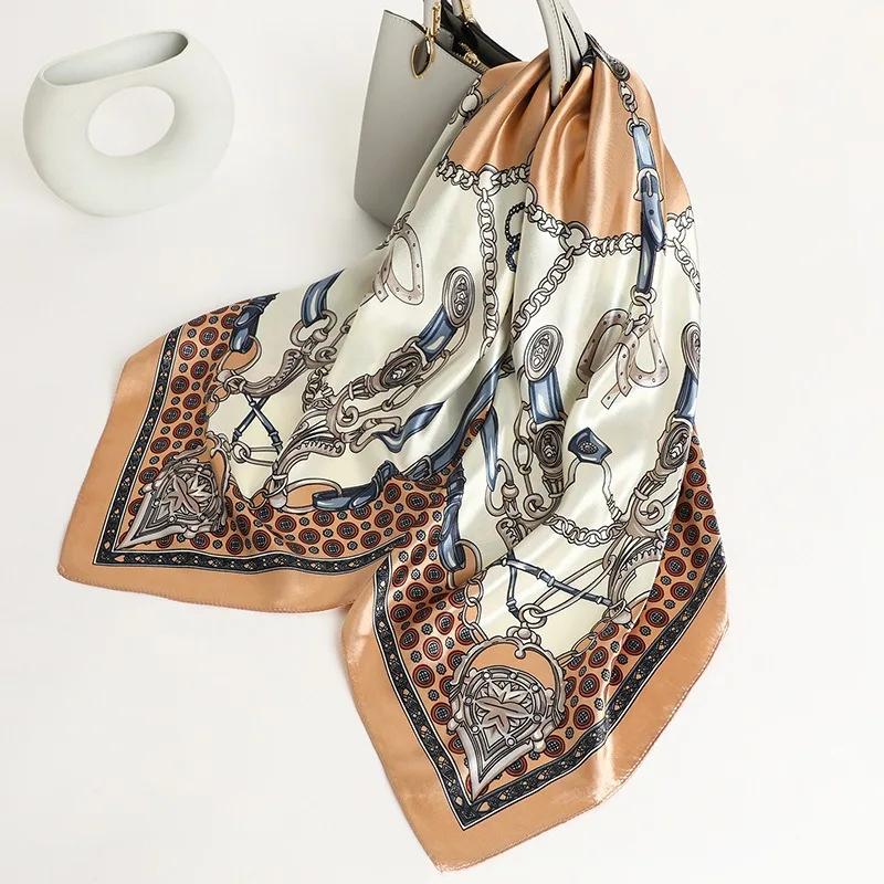 90*90СМ Женский платок на голову Шелковый платок на голову Фуляр из сатина Шейный платок Роскошный шелковый платок для сумки 90X90CM
90*90СМ Женский платок на голову Шелковый платок на голову Фуляр из сатина Шейный платок Роскошный шелковый платок для сумки 90X90CM