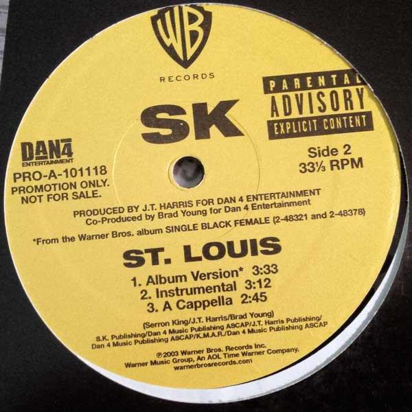 12inch Record SK - The Streets / St. Louis PROA101118PROMO Warner Bros. Re 2003 US Rap & Hip-Hop/R&B Used
12inch Record SK - The Streets / St. Louis PROA101118PROMO Warner Bros. Re 2003 US Rap & Hip-Hop/R&B Used
