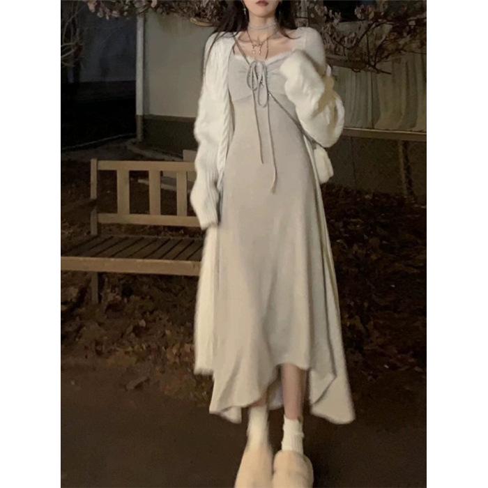 2026 Stylish Early Spring/Autumn Long-Sleeved Knit Dress - Versatile, Tall, Slimming Base Layer Medium темно-серого
2026 Stylish Early Spring/Autumn Long-Sleeved Knit Dress - Versatile, Tall, Slimming Base Layer Medium темно-серого