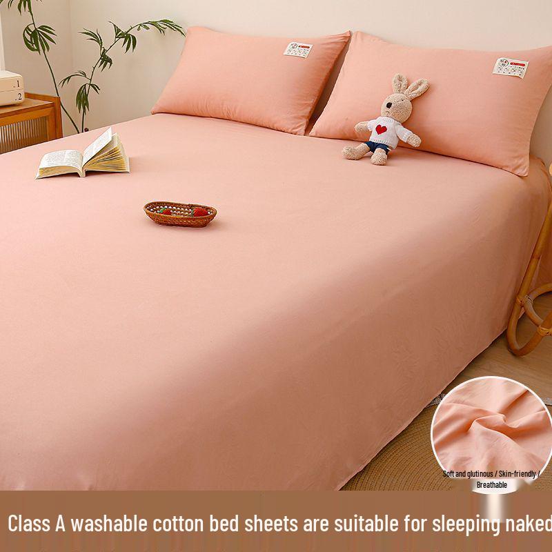 Class A Washable Cotton Solid Color Bed Sheet for Mother and Baby - 1.5m 1.8m, Simple Style, Ideal for Home and Dormitory. Single Pillowcase 48x74cm
Class A Washable Cotton Solid Color Bed Sheet for Mother and Baby - 1.5m 1.8m, Simple Style, Ideal for Home and Dormitory. Single Pillowcase 48x74cm