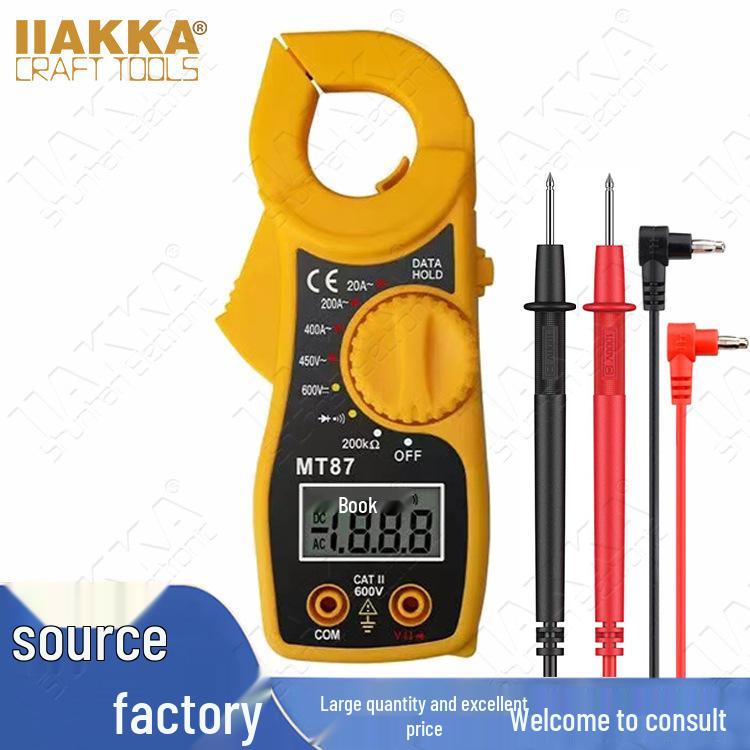 Цифровий струмовимірювальний кліщ MT87 для вимірювання напруги, струму та опору з цифровим дисплеєм жовтий
Цифровий струмовимірювальний кліщ MT87 для вимірювання напруги, струму та опору з цифровим дисплеєм жовтий