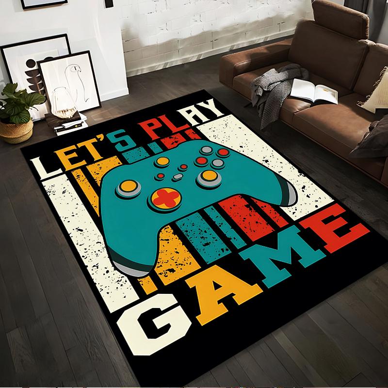 Gaming Carpet with Game Controller Design and Let s Play Game Text Suitable for use as an anti-slip for living room bedroom sofas 40x60cm( 15x23in )
Gaming Carpet with Game Controller Design and Let s Play Game Text Suitable for use as an anti-slip for living room bedroom sofas 40x60cm( 15x23in )