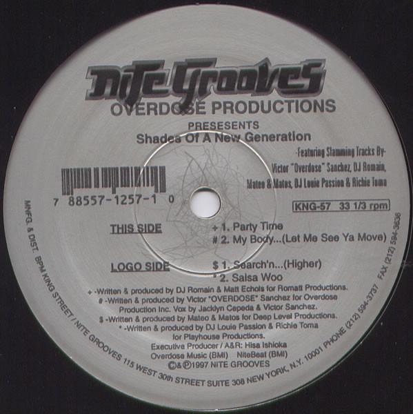 12inch Record VARIOUS - Shades Of A New Generation EP KNG57 Nite Grooves 1997 US Dance & Electronica Used
12inch Record VARIOUS - Shades Of A New Generation EP KNG57 Nite Grooves 1997 US Dance & Electronica Used