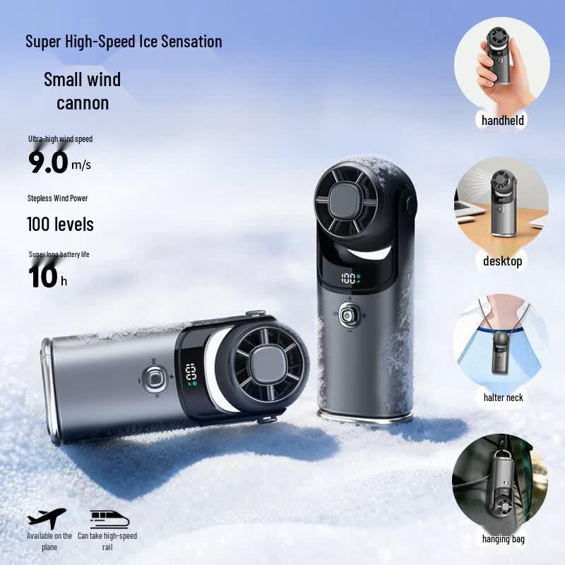 Sonaimo Portable Semiconductor Cooling Handheld Fan 185g
Sonaimo Portable Semiconductor Cooling Handheld Fan 185g