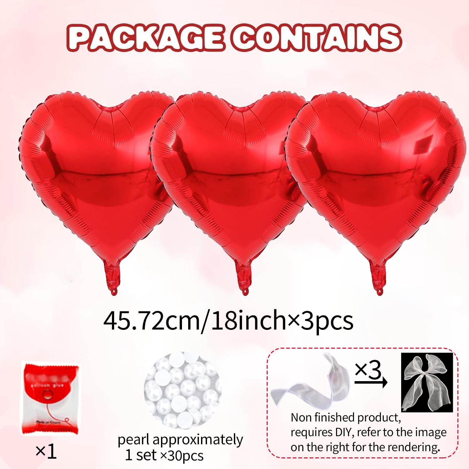 Valentine s Day Balloon Party DIY Decoration Balloon Love Balloon Ribbon Bow with Pearl for Wedding Birthday Decoration Other
Valentine s Day Balloon Party DIY Decoration Balloon Love Balloon Ribbon Bow with Pearl for Wedding Birthday Decoration Other