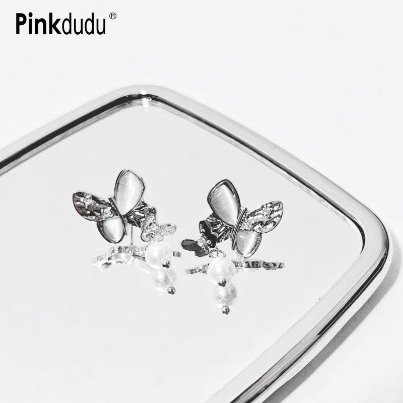 Pinkdudu модные белые опаловые серьги с имитацией жемчуга и бабочки, креативные роскошные серьги с насекомыми для женщин, ювелирные изделия PD1458
Pinkdudu модные белые опаловые серьги с имитацией жемчуга и бабочки, креативные роскошные серьги с насекомыми для женщин, ювелирные изделия PD1458
