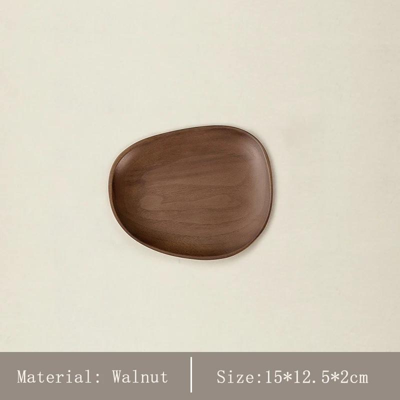 Black walnut solid wood shape tray Japanese irregular dessert dessert tray coffee saucer wooden household tray
Black walnut solid wood shape tray Japanese irregular dessert dessert tray coffee saucer wooden household tray