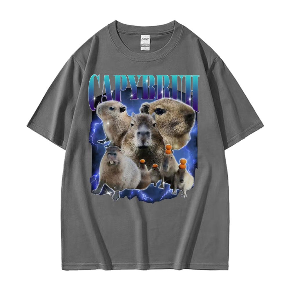Vintage Capybruh Funny Capybara Meme Graphic T Shirts Men Women Harajuku 90s Hip Hop T-shirts Casual Cotton Short Sleeve T-shirt 3XL
Vintage Capybruh Funny Capybara Meme Graphic T Shirts Men Women Harajuku 90s Hip Hop T-shirts Casual Cotton Short Sleeve T-shirt 3XL