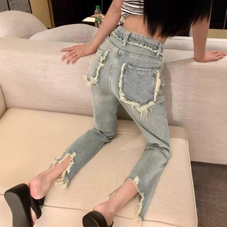 Women s High Waist Raw Edge Cropped Jeans - Slimming, Loose, Versatile, Petite Straight Leg for Spring 3XL
Women s High Waist Raw Edge Cropped Jeans - Slimming, Loose, Versatile, Petite Straight Leg for Spring 3XL