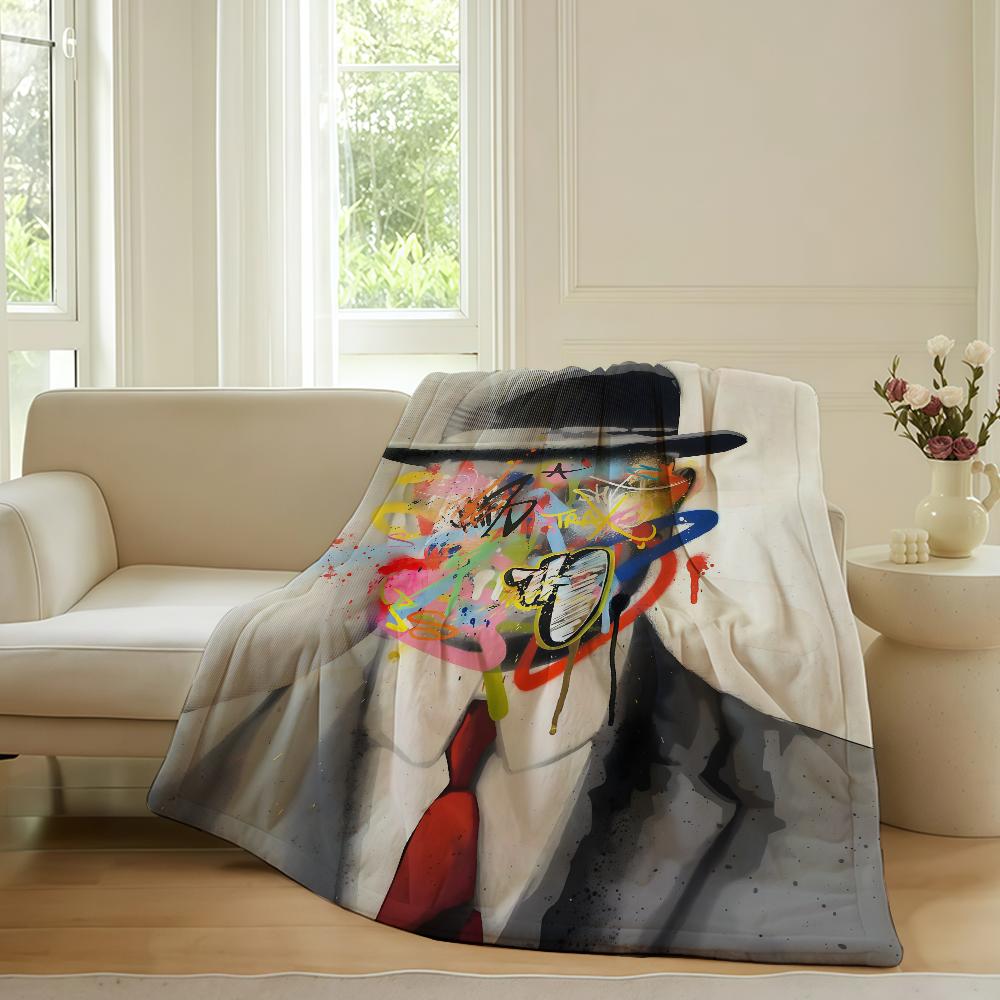 Graffiti artist B Banksy Blanket For Sofa Office Bed Plane Travel Sleep Read Relax Camping Soft And Warm 75x90cm
Graffiti artist B Banksy Blanket For Sofa Office Bed Plane Travel Sleep Read Relax Camping Soft And Warm 75x90cm