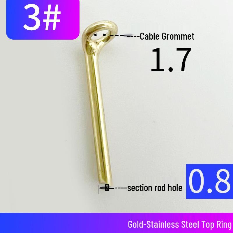 DIY Fishing Rod Tip Guide Ring with Steel Wire for Surf and Sea Rods
DIY Fishing Rod Tip Guide Ring with Steel Wire for Surf and Sea Rods