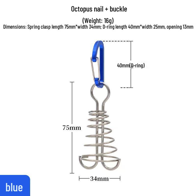 Stainless Steel Camping Rope Buckle and Deck Nail Set
Stainless Steel Camping Rope Buckle and Deck Nail Set